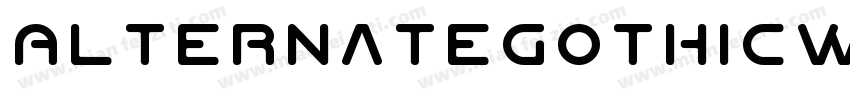 AlternateGothicW03 N字体转换